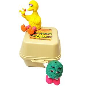 Fisher-Price "Fun With Food"-  McDonald's "Too Tall" - "Big Bird w/Little Bird"